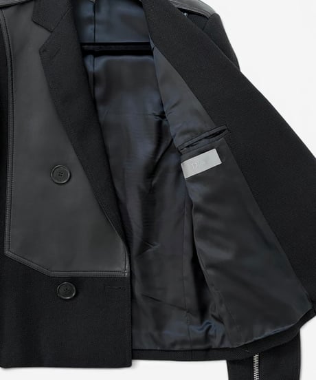 A/W 2007 DIOR HOMME “NAVIGATE” LEATHER PANEL BLAZER［44］