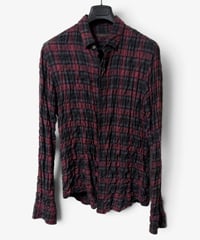 S/S 2007 UNDERCOVERISM CRINKLED GLITTER CHECK SHIRT［3］