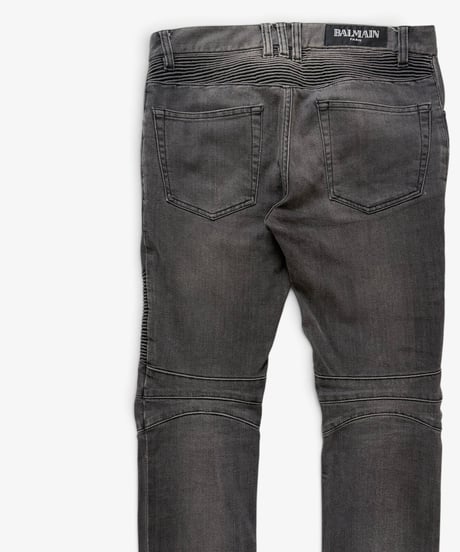 A/W 2011 BALMAIN HOMME REPAIRED BIKER DENIM［28］