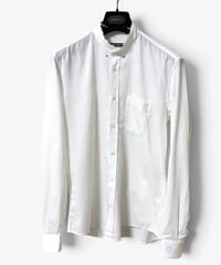 S/S 2011 BALMAIN HOMME TIGER EMBROIDERED BAND COLLAR SHIRT［40］