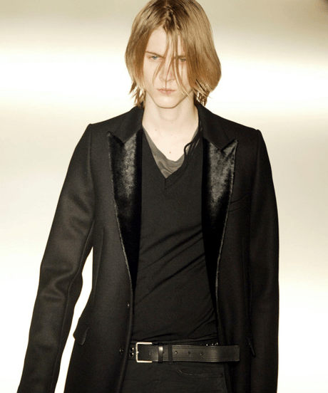 A/W 2004 DIOR HOMME “VOTC” RUNWAY PONY HAIR LAPEL COAT［48］