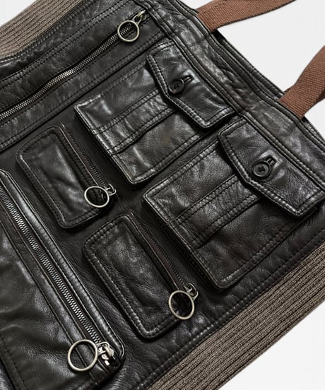 A/W 2006 DIOR HOMME “THESE GREY DAYS” DEVILLE 6-POCKET TOTE BAG