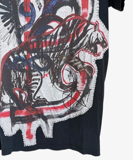 S/S 2011 BALMAIN HOMME GRAPHIC PATCH T-SHIRT［XS］