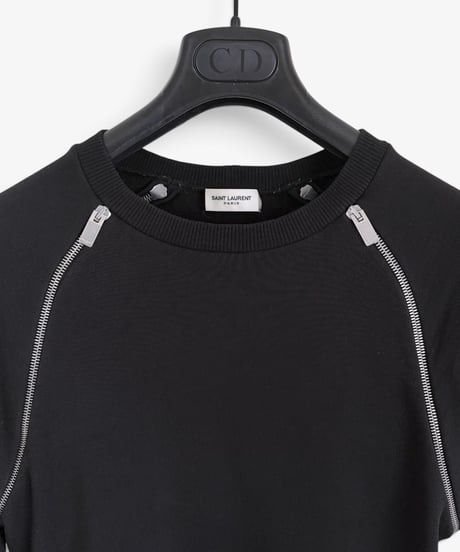 S/S 2013 SAINT LAURENT PARIS ZIPPER SWEATSHIRT［XS］