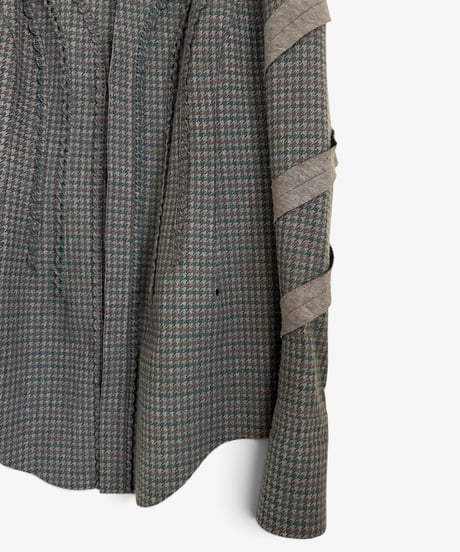 A/W 2005 UNDERCOVER “ARTS&CRAFTS” FELT TRIM HOUNDSTOOTH JACKET［2］