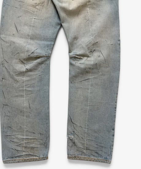 S/S 2011 BALMAIN HOMME EAGLE COIN DISTRESSED DENIM［32］
