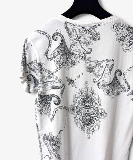 A/W 2009 BALMAIN HOMME SKILL PAISLEY T-SHIRT［S］