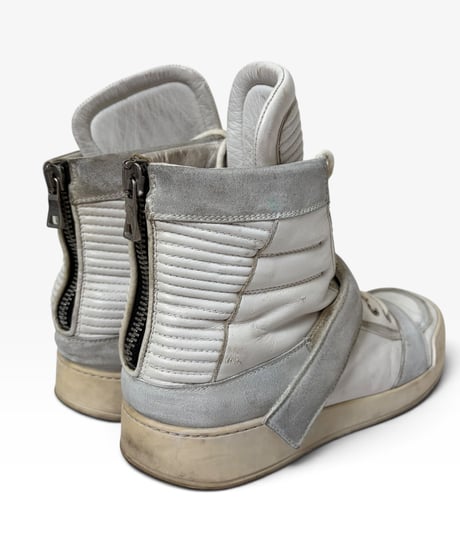 A/W 2012 BALMAIN HOMME VELCRO HI-TOP SNEAKERS［43］