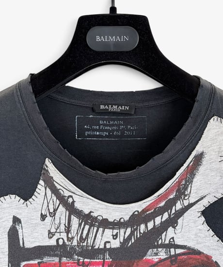 S/S 2011 BALMAIN HOMME GRAPHIC PATCH T-SHIRT［XS］