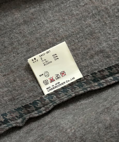 A/W 2005 UNDERCOVER “ARTS&CRAFTS” FELT TRIM HOUNDSTOOTH JACKET［2］
