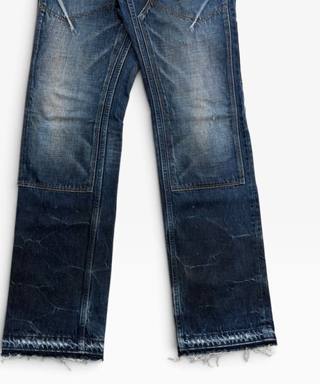 S/S 2008 NUMBER (N)INE “BIRDS” MUD WASH PAINTER DENIM［3］