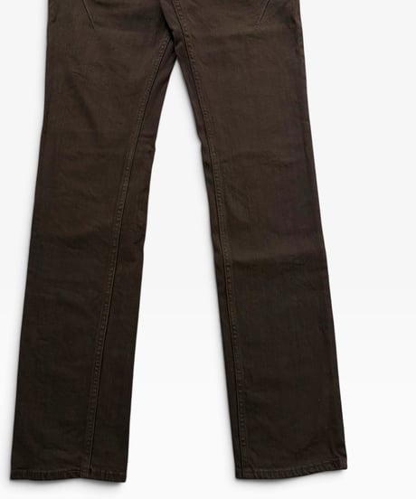 S/S 2007 NUMBER (N)INE “A BOUT A BOY” CRYING HEART DARK BROWN DENIM［2］