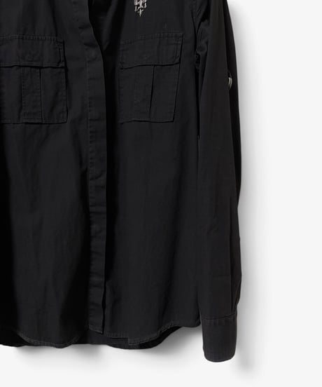 S/S 2011 BALMAIN RUNWAY EAGLE PIN MILITARY SHIRT［36］
