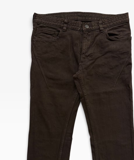 S/S 2007 NUMBER (N)INE “A BOUT A BOY” CRYING HEART DARK BROWN DENIM［2］
