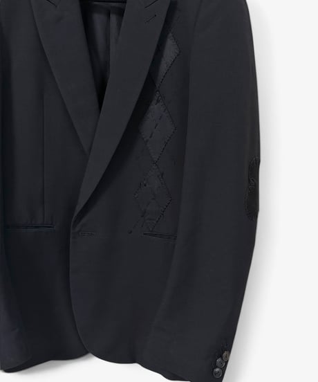 A/W 2006 NUMBER (N)INE “NOIR” ARGYLE EMBROIDERED BLAZER［2］