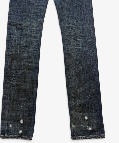 A/W 2011 DIOR HOMME “RACK RAIL” DISTRESSED DIRTY WASH DENIM［29］