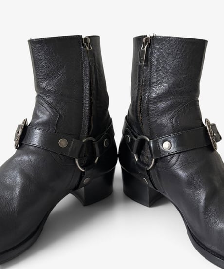 S/S 2019 SAINT LAURENT PARIS WYATT 40 WESTERN HARNESS RING BOOTS［43］