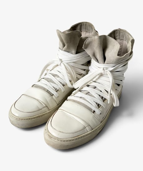 KRIS VAN ASSCHE MULTI LACE HIGH TOP SNEAKERS［43］