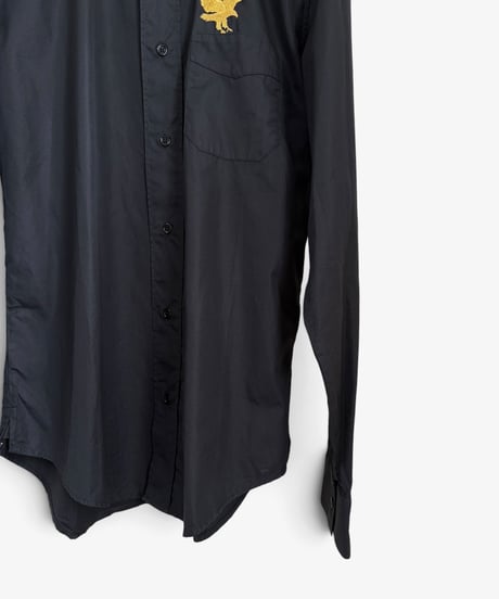 A/W 2005 DIOR HOMME “GLAM ROCK” GOLD EAGLE EMBROIDERED WESTERN SHIRT［40］