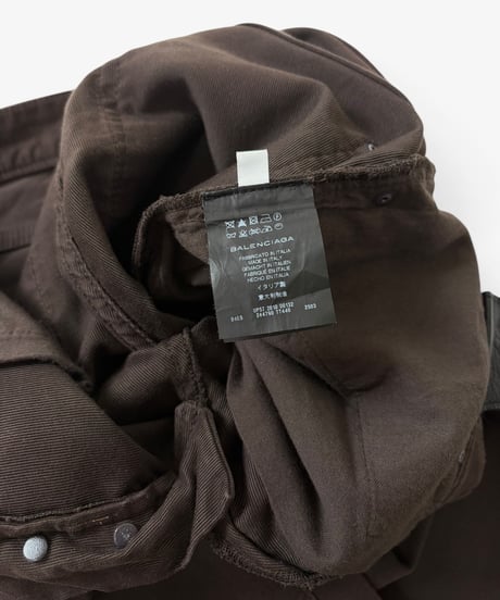 S/S 2010 BALENCIAGA BY NICOLAS GHESQUIÈRE BROWN PIQUE PANTS［29］