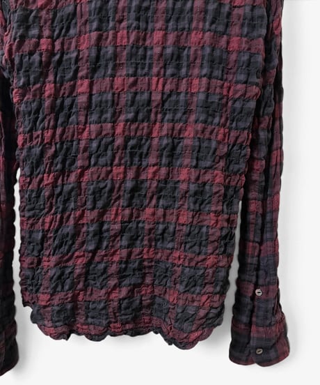 S/S 2007 UNDERCOVERISM CRINKLED GLITTER CHECK SHIRT［3］