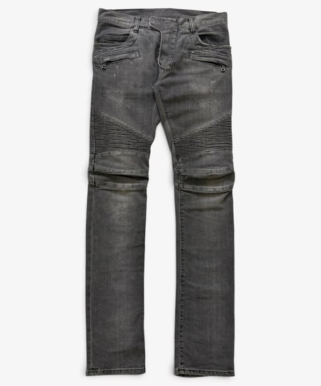 A/W 2011 BALMAIN HOMME REPAIRED BIKER DENIM［28］