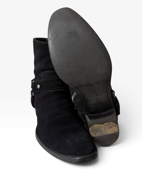 A/W 2013 SAINT LAURENT PARIS OG HARNESS RING BOOTS［41.5］