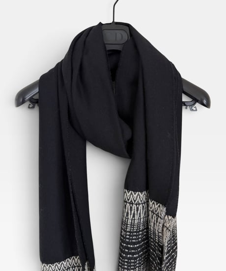 S/S 2015 SAINT LAURENT PARIS GEOMETRIC JACQUARD FRINGE STOLE