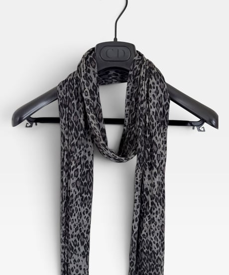 UNDERCOVERISM LEOPARD RAYON SCARF
