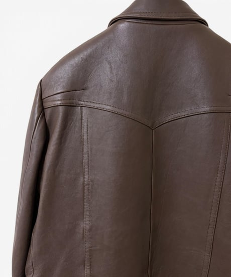 A/W 2007 NUMBER (N)INE “LOVE GOD MURDER” LEATHER TRUCKER JACKET［3］