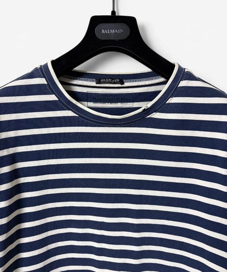 A/W 2011 BALMAIN HOMME DISTRESSED  LONG SLEEVE T-SHIRT［S］
