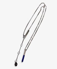 S/S 2006 DIOR HOMME “MODS/SKA” BLUE BAR PENDANT NECKLACE