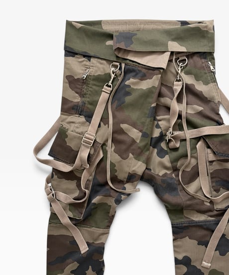 S/S 2011 BALMAIN HOMME SAROUEL PARACHUTE CAMO PANTS［M］