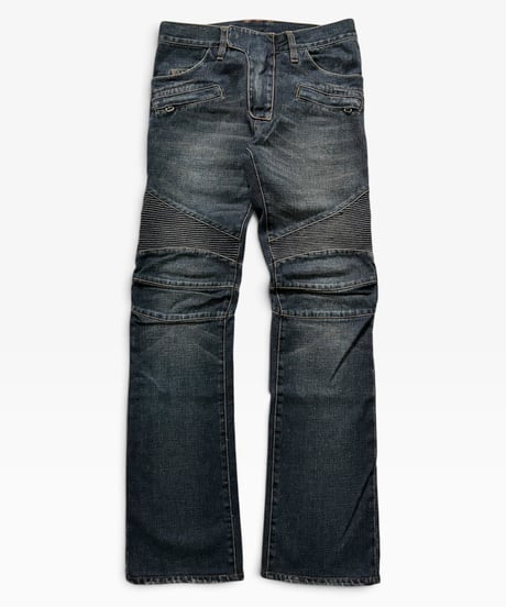A/W 2010 BALMAIN HOMME WASHED BOOTCUT BIKER［29］