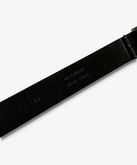 DIOR HOMME BLACK PATENT LEATHER BELT［85］