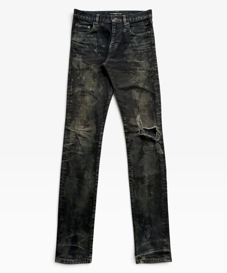 A/W 2013 SAINT LAURENT PARIS D02 BLEACHED DESTROY DENIM［27］