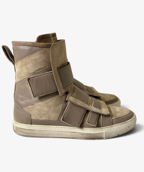 KRIS VAN ASSCHE VELCRO STRAP HIGH TOP SNEAKERS［42］