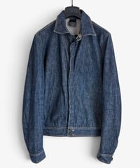 A/W 2002 DIOR HOMME “REFLECTION” CONCEALED BUTTON RAW DENIM JACKET［48］