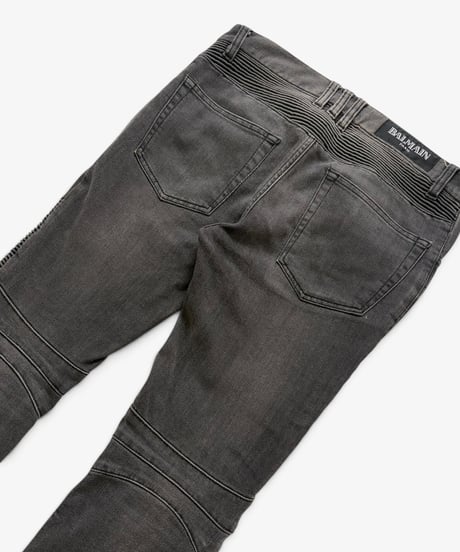 A/W 2011 BALMAIN HOMME REPAIRED BIKER DENIM［28］