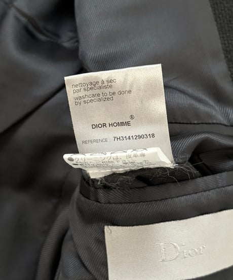 A/W 2007 DIOR HOMME “NAVIGATE” LEATHER PANEL BLAZER［44］