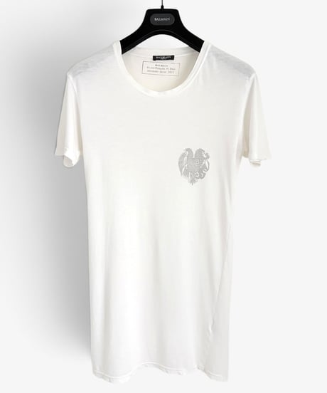 A/W 2012 BALMAIN HOMME CREST PRINT T-SHIRT［XS］