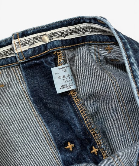 S/S 2008 NUMBER (N)INE “BIRDS” MUD WASH PAINTER DENIM［3］