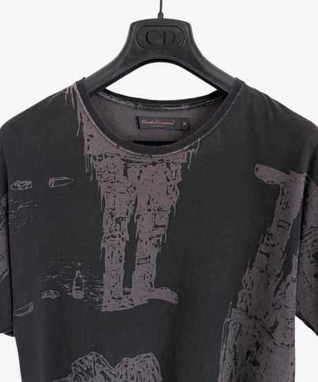 S/S 2003 UNDERCOVERISM “SCAB” DISTRESSED ABSTRACT PRINT T-SHIRT［M］