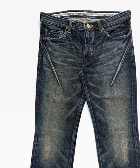 S/S 2008 NUMBER (N)INE “BIRDS” MUD WASH DENIM［2］