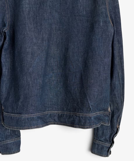 A/W 2002 DIOR HOMME “REFLECTION” CONCEALED BUTTON RAW DENIM JACKET［48］