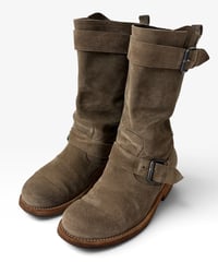 S/S 2010 BALMAIN HOMME SUEDE ENGINEER BOOTS［41］