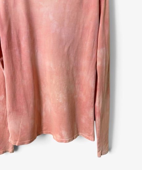 S/S 2012 BALMAIN HOMME PINK TIE-DYE LONG SLEEVE T-SHIRT［XS］