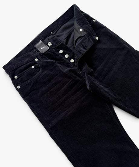 A/W 2005 DIOR HOMME “GLAM ROCK” BLACK VELVET BOOTCUT［28］
