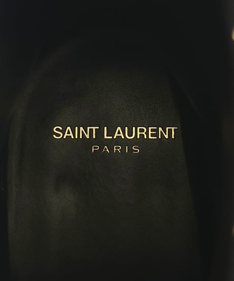 S/S 2019 SAINT LAURENT PARIS WYAT 40 PYTHON HEELED BOOTS［43］