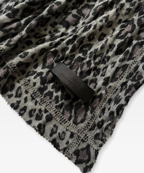 UNDERCOVERISM LEOPARD RAYON SCARF